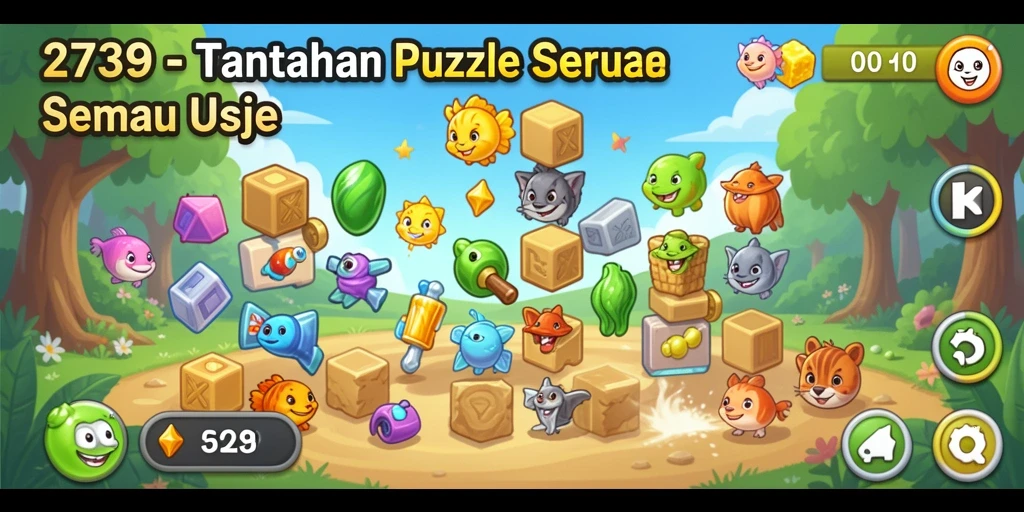 Tampilan gameplay puzzle yang menarik dan menantang dari 2739.