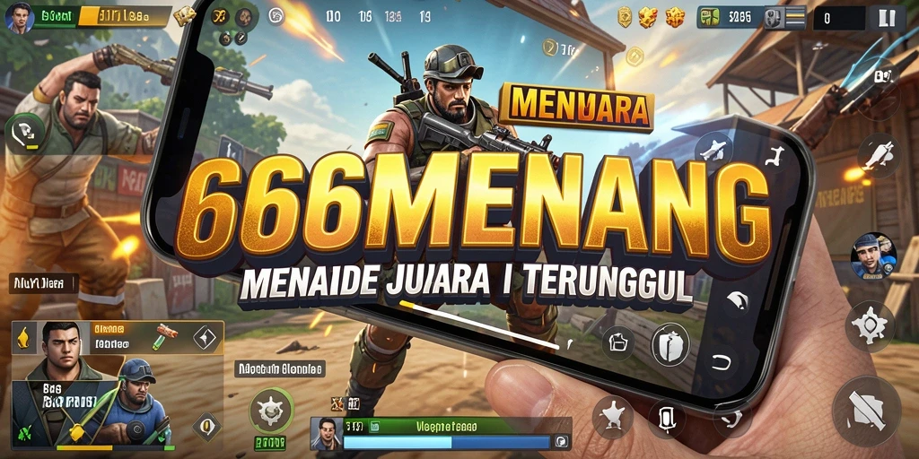 Tampilan sepenuh aksi saat pemain bertarung dalam Battle Royale.