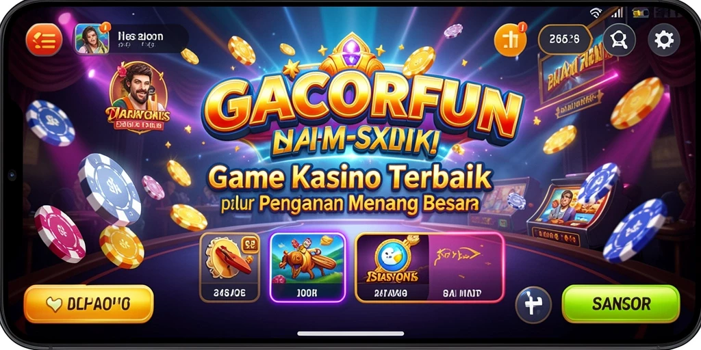 Gameplay menarik GACORFUN menampilkan pengalaman Kasino yang mendebarkan.