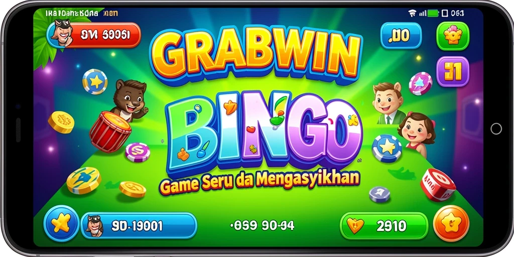 Tampilan gameplay menggembirakan dari permainan Bingo di GRABWIN.
