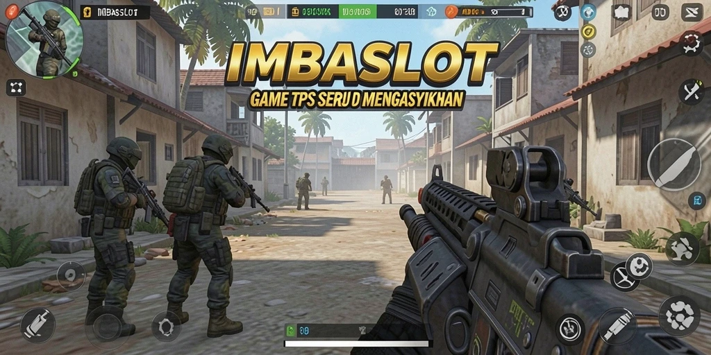 Tampilan gameplay IMBASLOT menunjukkan aksi seru dan karakter yang dinamis.