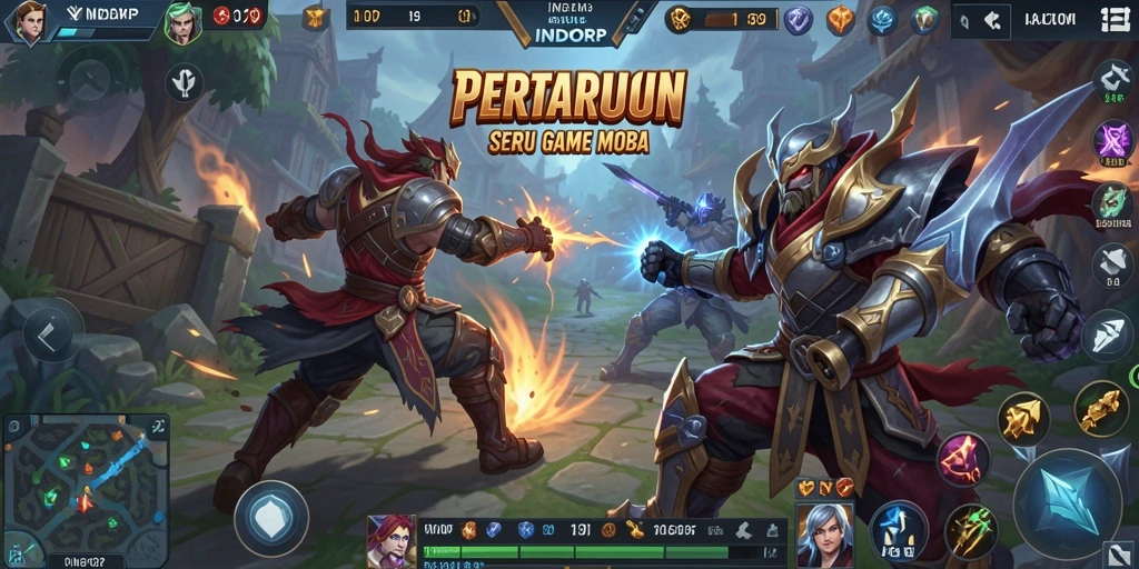Screenshot gameplay <strong>INDORP</strong> yang menunjukkan aksi pertarungan seru.