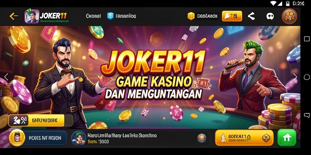 Tampilan menarik dari gameplay <strong>JOKER11</strong> dengan berbagai pilihan permainan kasino.
