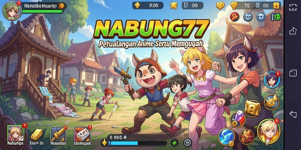 Tampilan gameplay anime yang menarik dan penuh aksi.