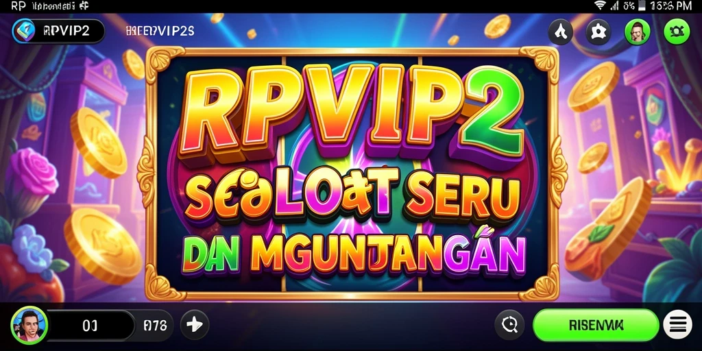 Tampilan menarik dari gameplay RPVIP2 yang menampilkan putaran Slot.