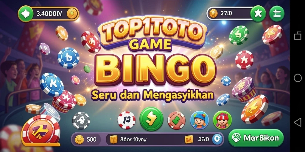 Tampilan gameplay seru dari TOP1TOTO yang menampilkan Bingo.